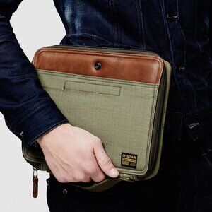 G-Star Raw Men's Women's Harper Tablet Case Bag w/Strap Green iPad Cargo 9.7
